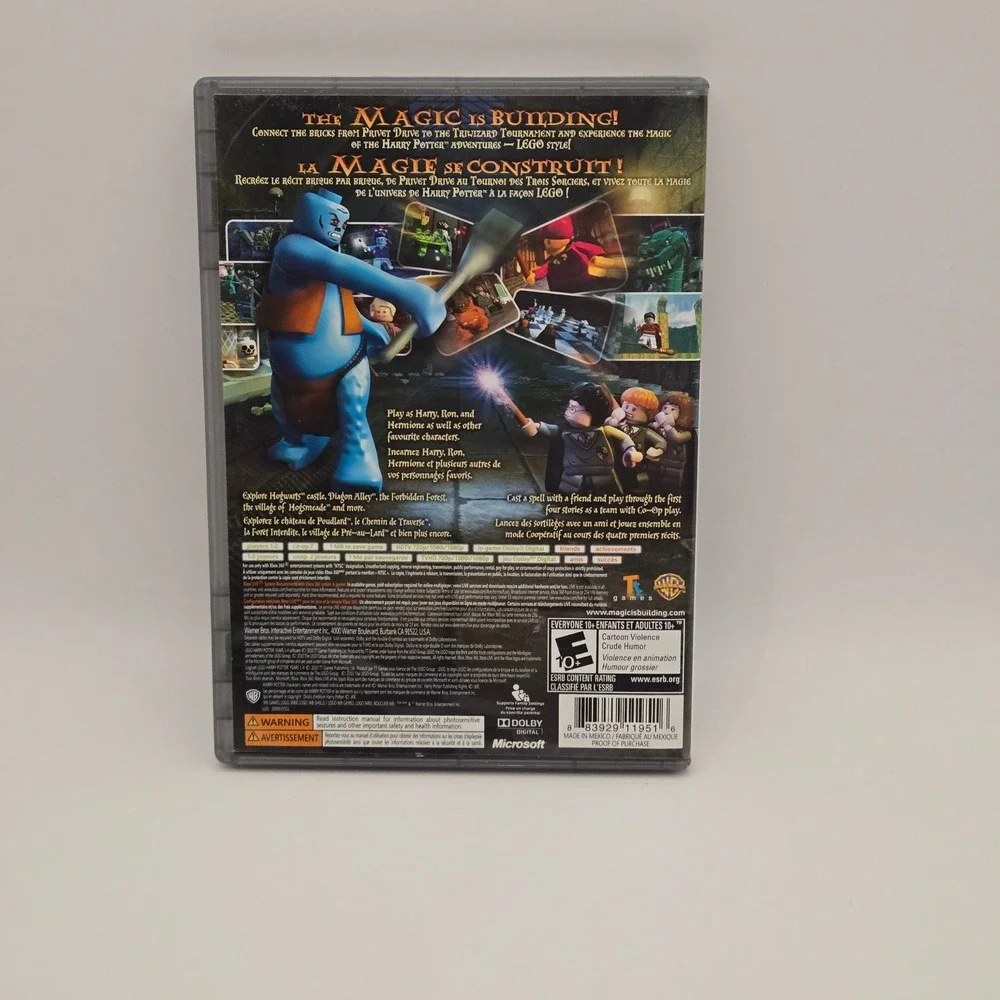 LEGO Harry Potter Years 1-4‎ Xbox 360 Video Game Platinum Hits Edition NTSC 2891
